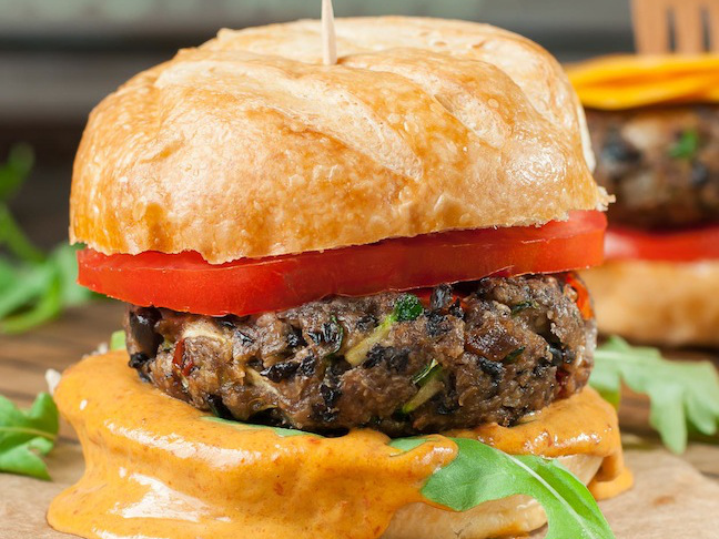 black bean veggie burger