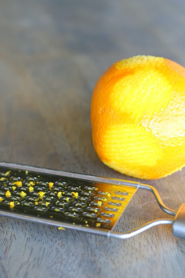 zesting orange