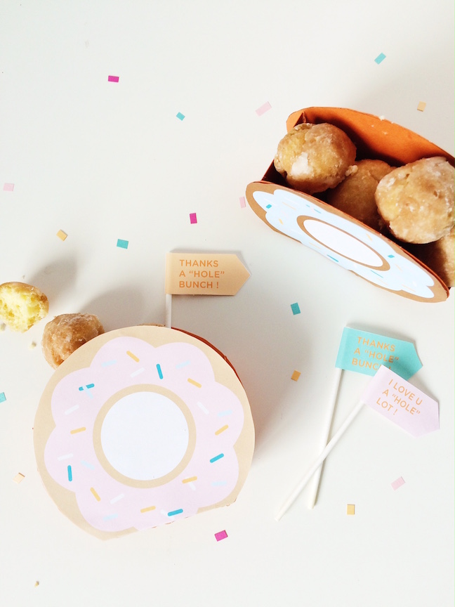 DIY Donut Hole Favor Box | Shauna Younge