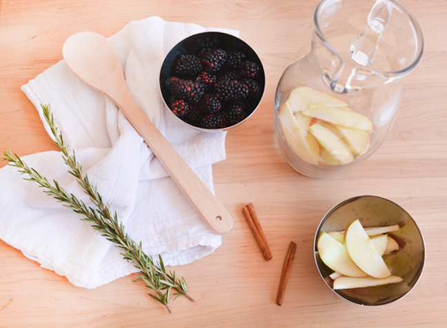 bowl of blackberries bowl of apples