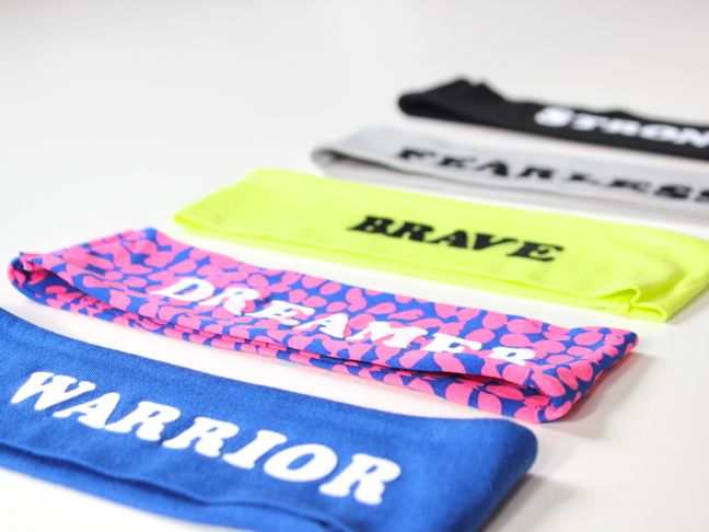 warrior dreamer brave blue neon headbands