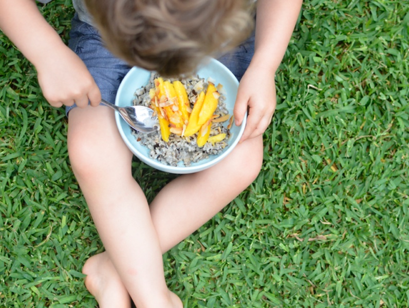 Overnight Mango Rice Pudding by Stacey Clare - A Healthy Mum