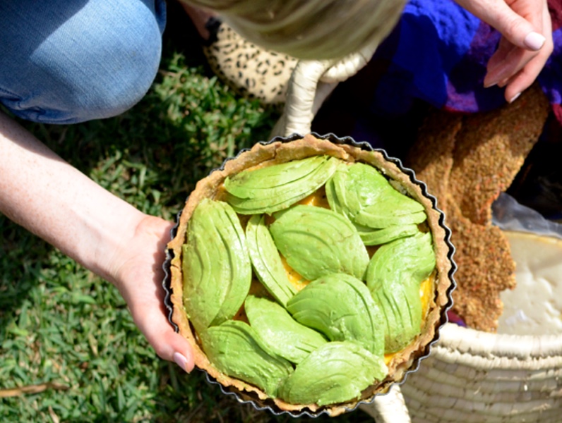 Avocado and Bacon Tart recipe