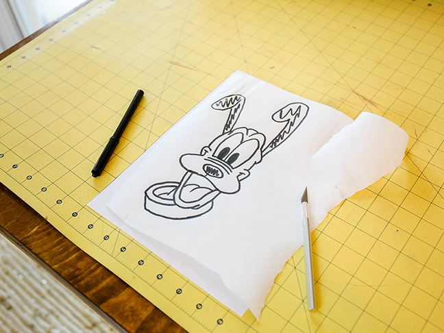 DIY Pluto Freezer Paper Stencil DIY Pluto Freezer Paper Stencil