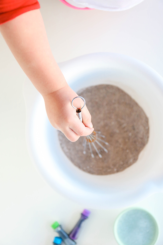 stirring sand and corn starch