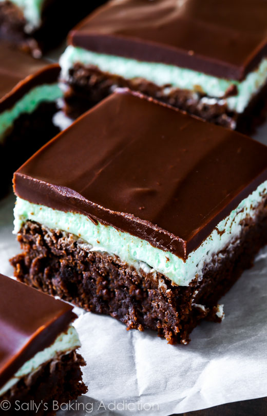 mint chocolate brownies