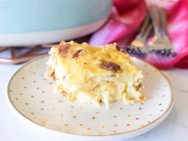 Bacon, Egg and Hashbrown Breakfast Casserole