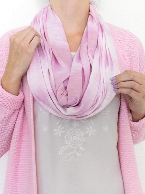 Shibori Made Simple: DIY Block Dyed Scarf for Spring