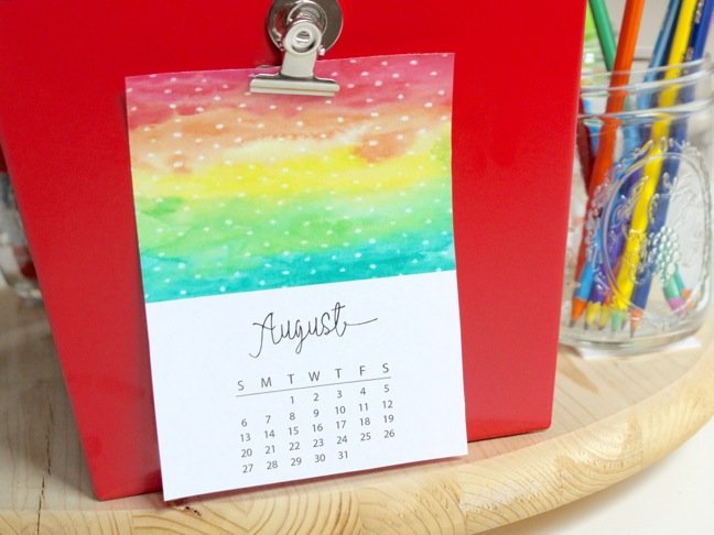 august-calendar-on-a-red-metal-basket august-calendar-on-a-red-metal-basket