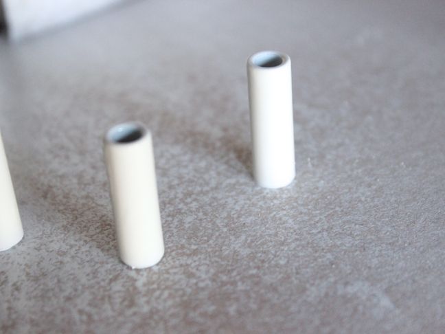 white round tubes