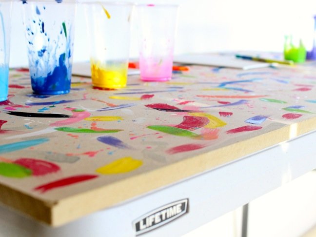 Genius Mom Hack: Easy, Foldup DIY Art Table for Kids