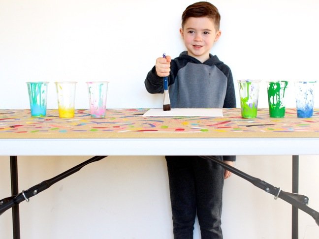 Genius Mom Hack: Easy, Foldup DIY Art Table for Kids