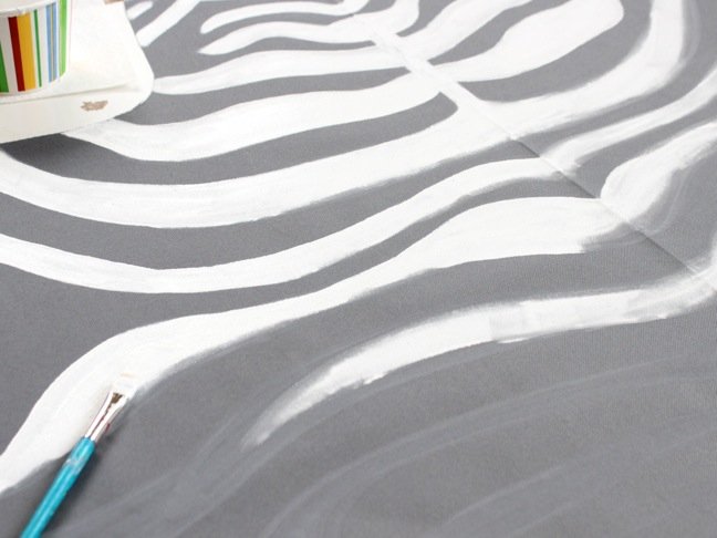 Walk On The Wild Side With A DIY Zebra Print Rug