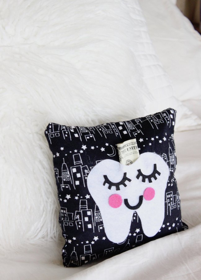 Be Ready For The Tooth Fairy With This DIY Tooth Fairy Pillow