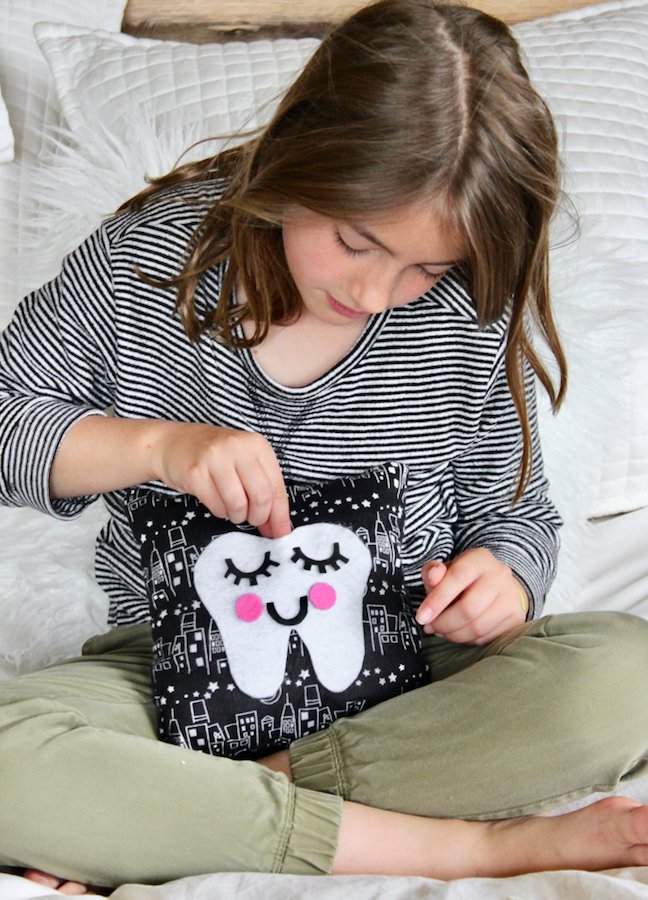 Be Ready For The Tooth Fairy With This DIY Tooth Fairy Pillow