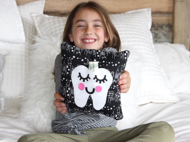 Be Ready For The Tooth Fairy With This DIY Tooth Fairy Pillow