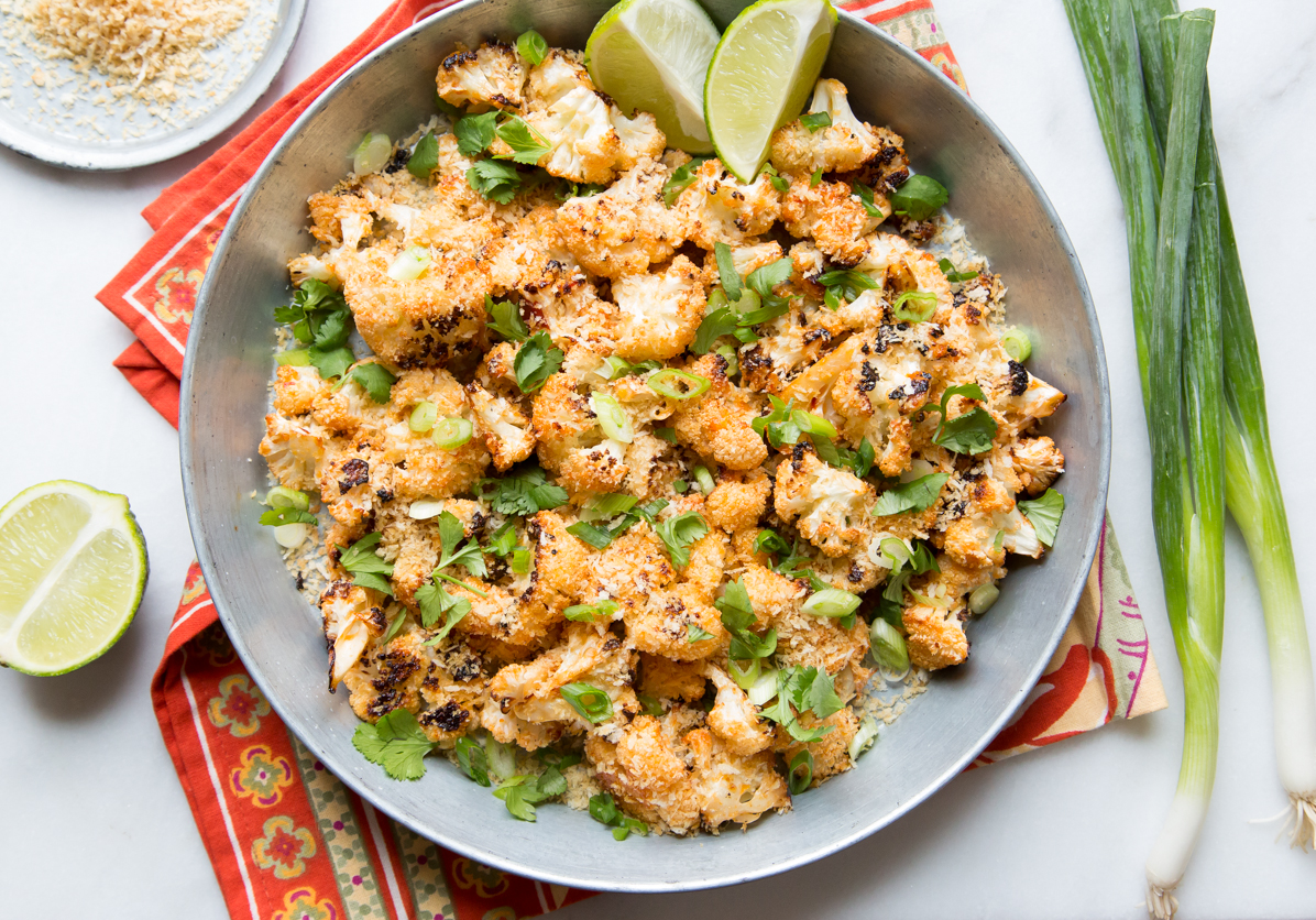 This Crispy Oven-Baked Bang Bang Cauliflower is Delicious and Better For You!