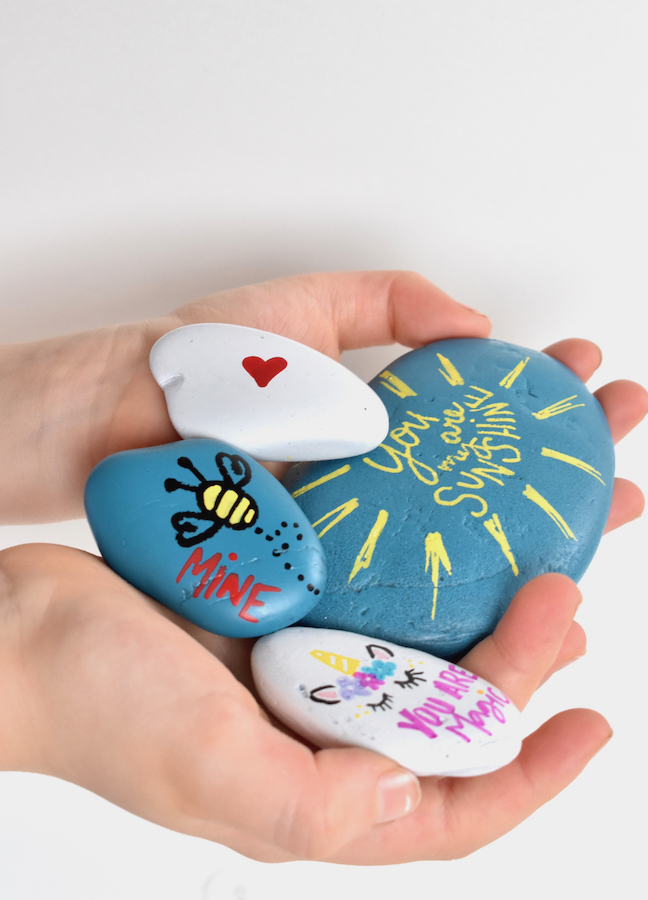 Say I Love You With DIY Valentine’s Day Rocks