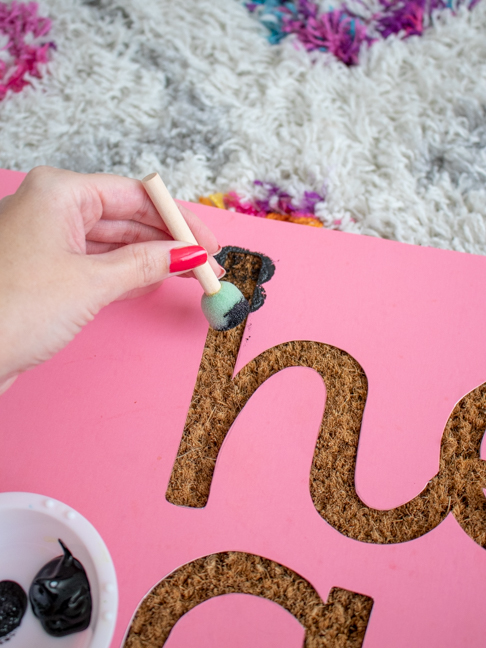 Customize your Doormat with this Easy DIY Technique