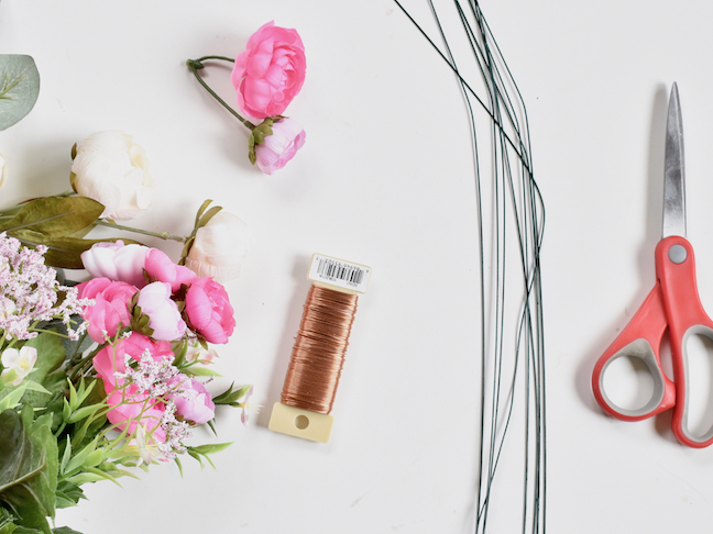 Welcome Spring With A DIY Flower Garland With Lights