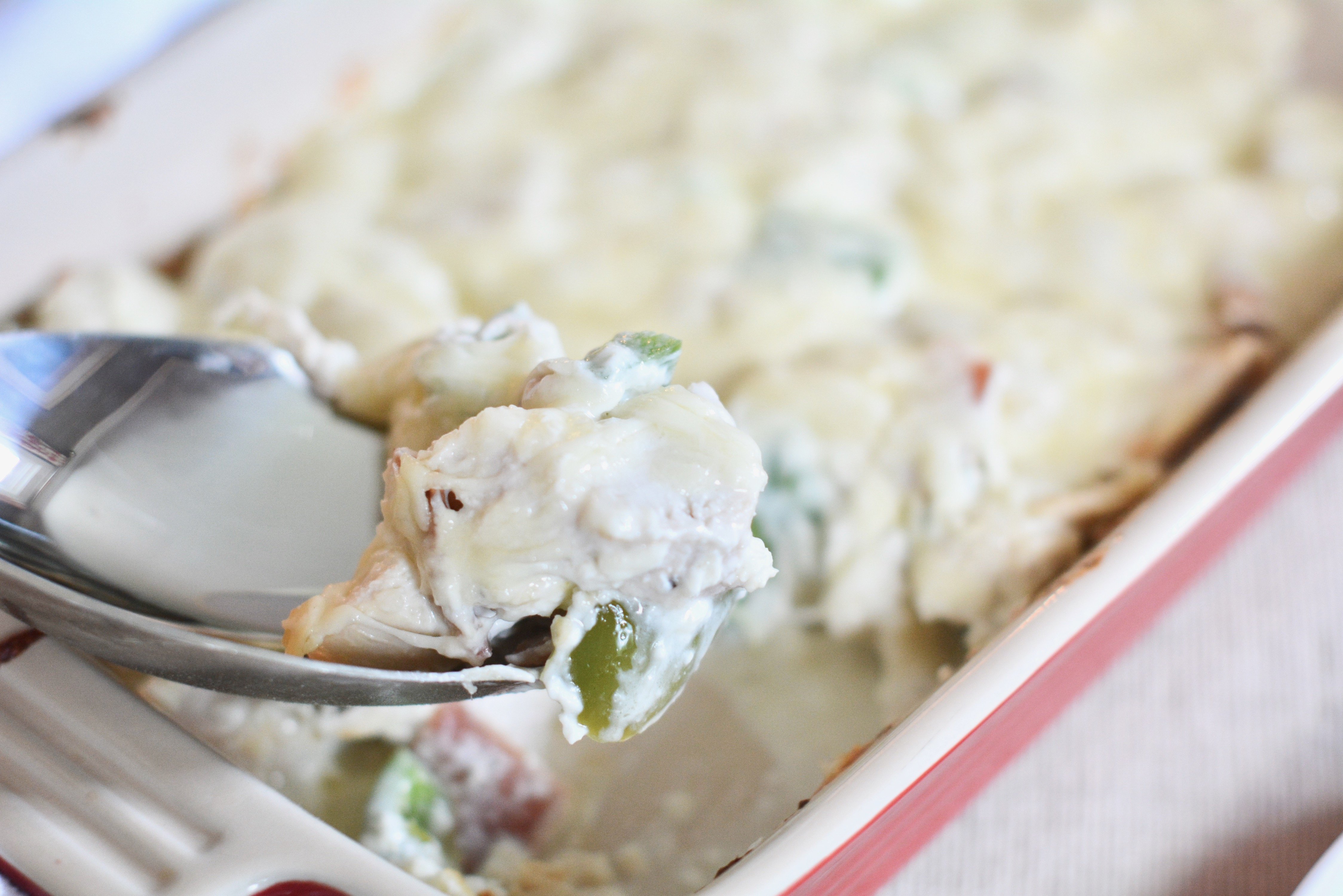 Chicken JalapeÃ±o Popper Casserole