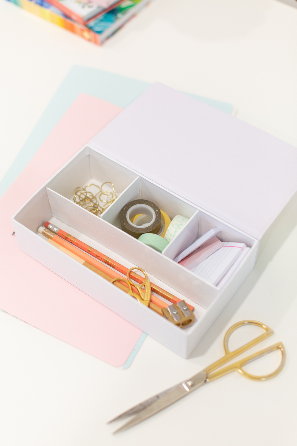 DIY compartments inside pencil box DIY compartments inside pencil box