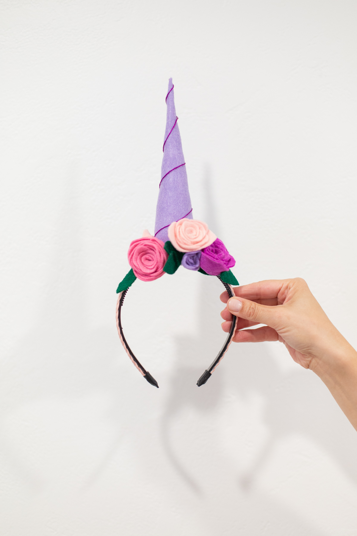 DIY felt unicorn horn headband