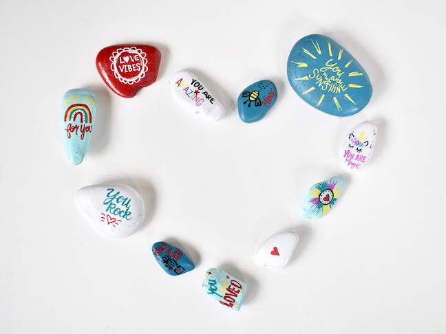 Say I Love You With DIY Valentine’s Day Rocks