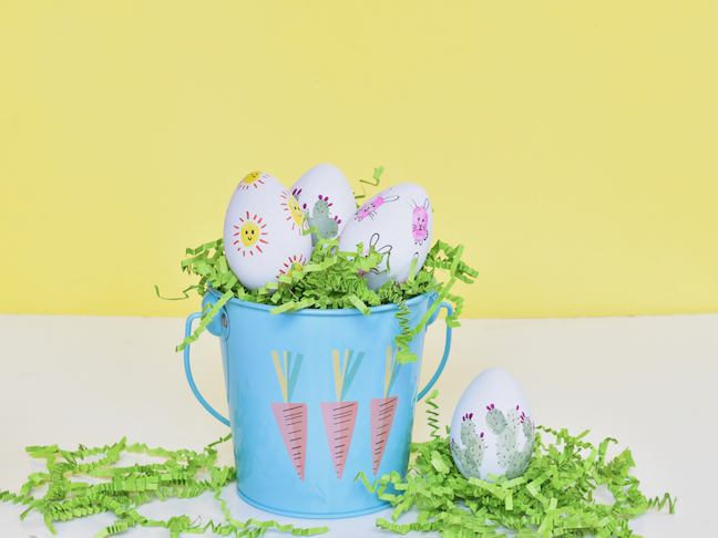 Impress the Easter Bunny With DIY Thumbprint Eggs