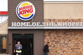 The Burger King logo is displayed at a Burger King fast food restaurant on January 17, 2024 in Burbank, California.