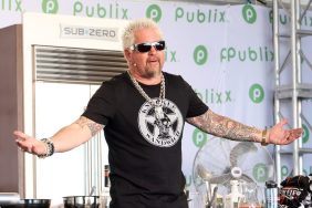 Guy Fieri is seen during the South Beach Wine and Food Festival Grand Tasting on February 25, 2023 in Miami Beach, Florida.