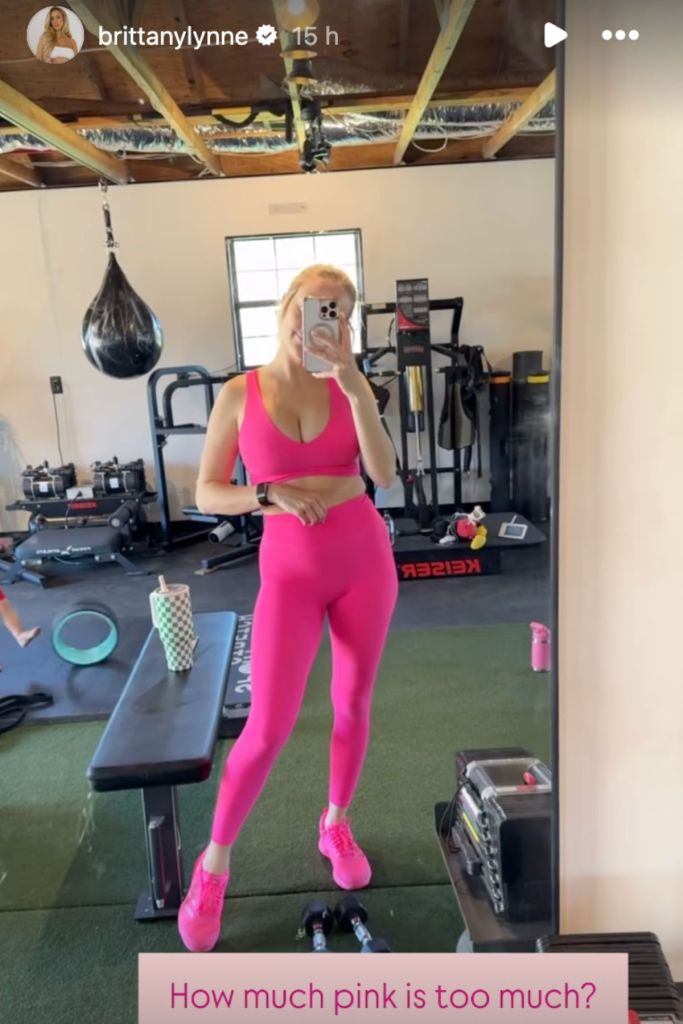 Brittany Mahomes gym photo