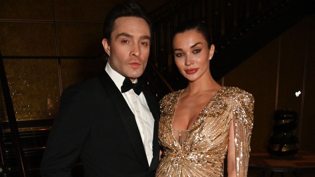 Ed Westwick and Amy Jackson attend the British Asian Trust Annual Gala Dinner 2025 at Peninsula London on February 12, 2025 in London, England.