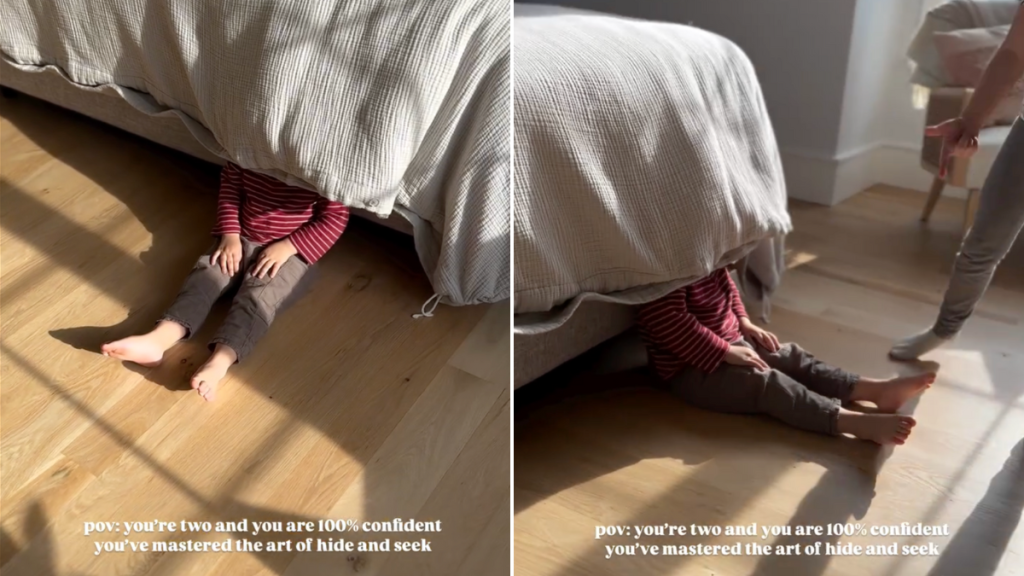 toddler hide and seek parenting video