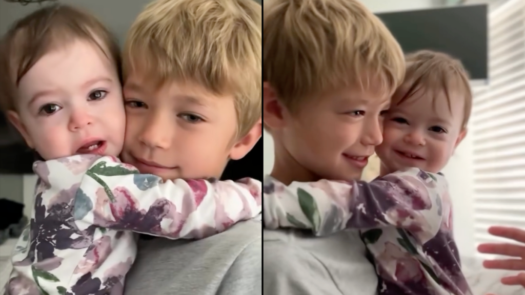 baby brother sibling love video
