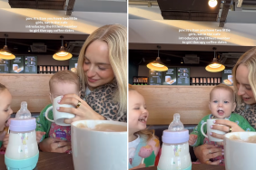 mom girl date coffee