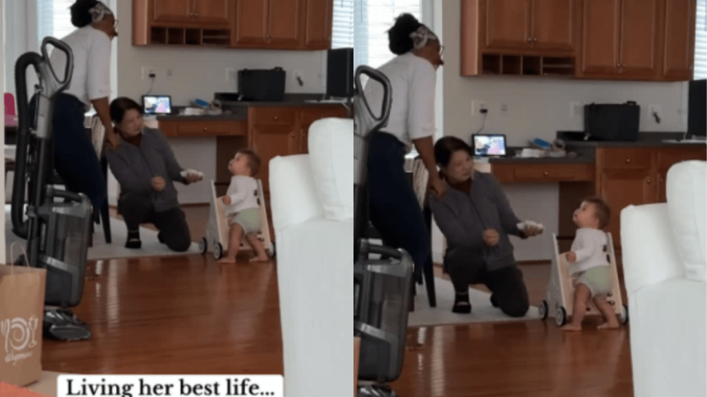 Baby grandmothers dance video