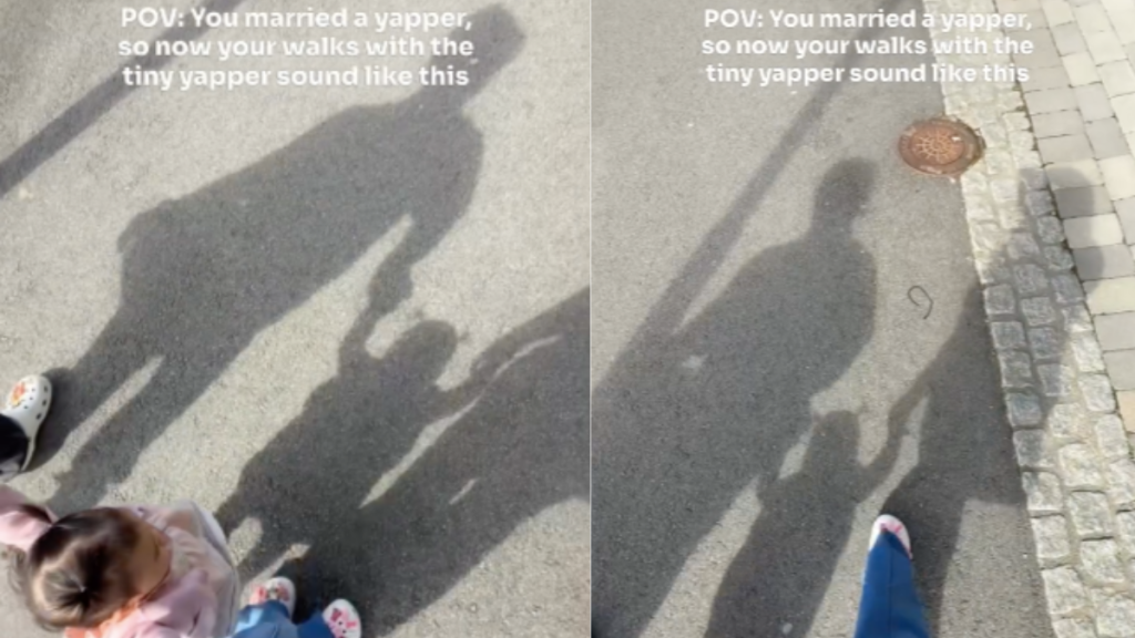 mom toddler walk video