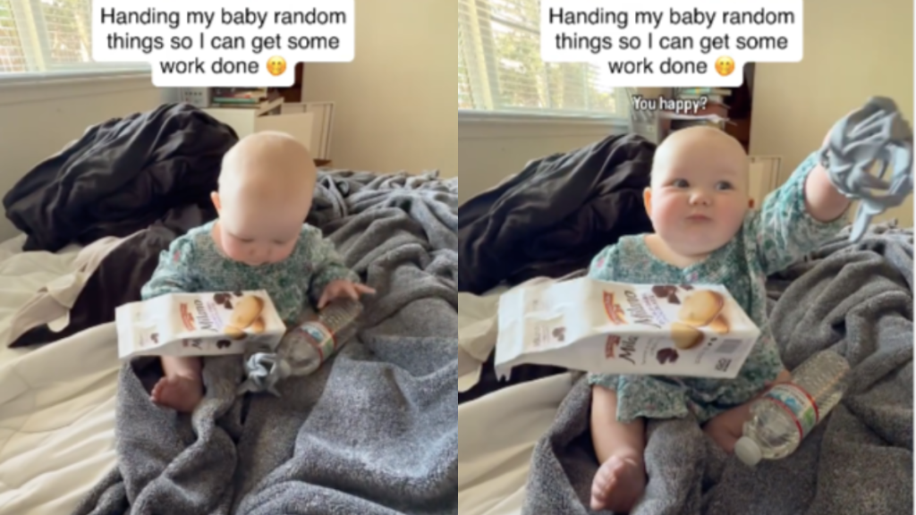 Mom baby parenting video