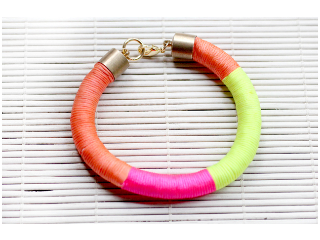 Neon Wrap Friendship Bracelet   