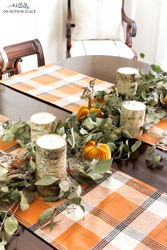 DIY Eucalyptus Fall Flower Garland