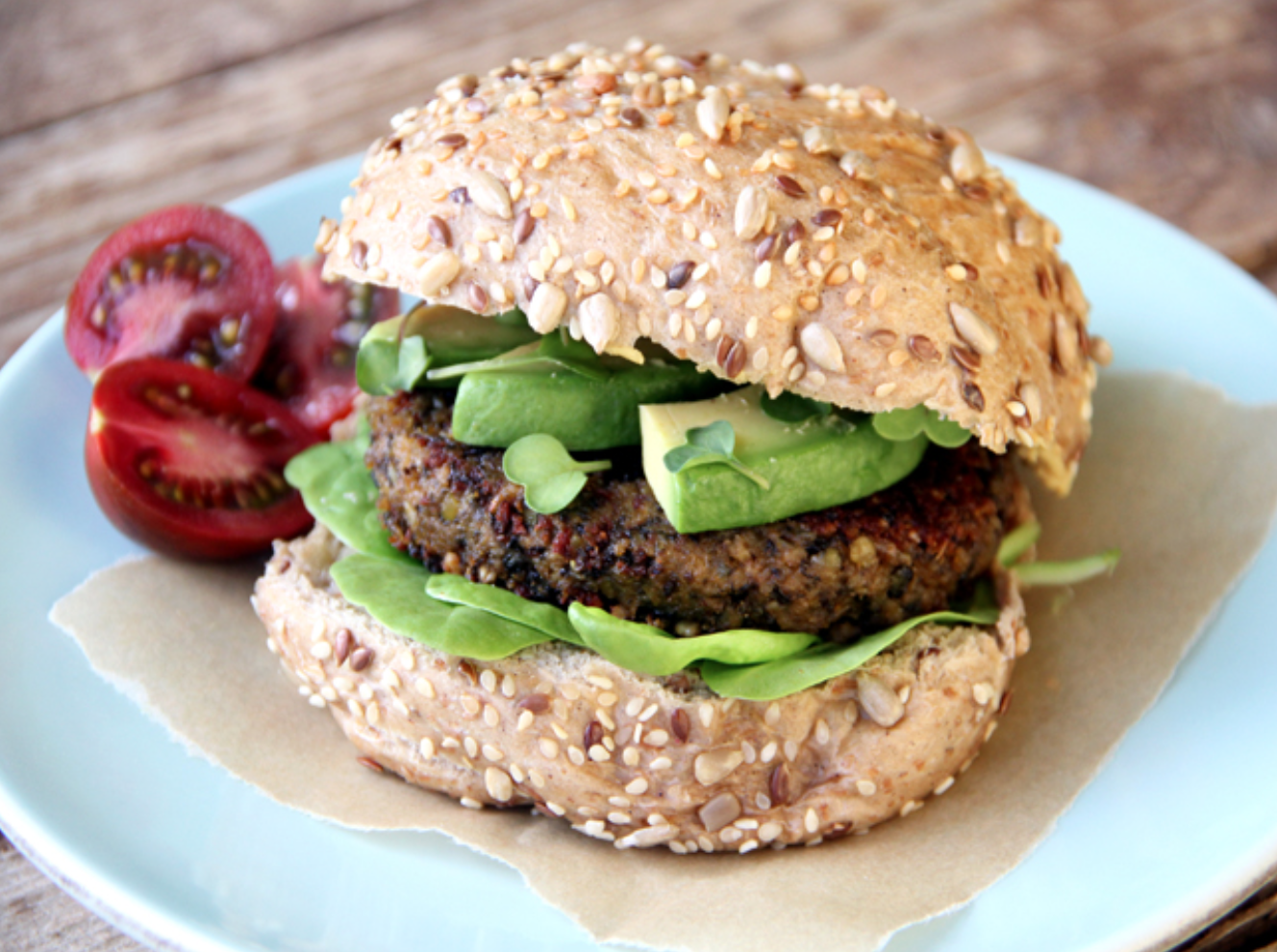 Black Lentil Pumpkin Burgers 