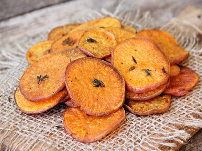 Baked Sweet Potato Chips