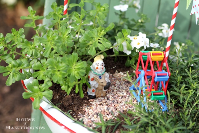 Circus Themed Fairy Garden Idea