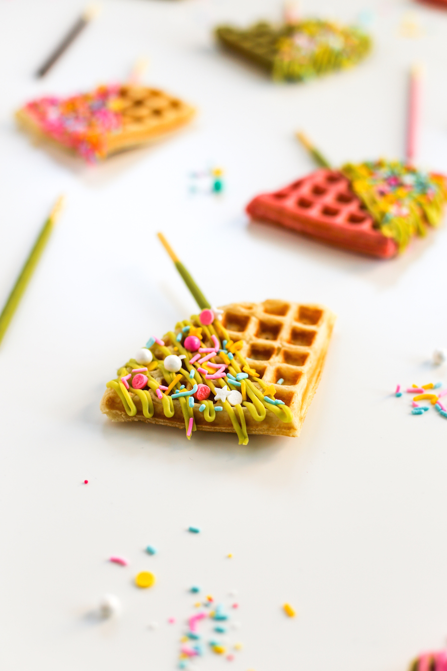 Waffle Pocky Pops