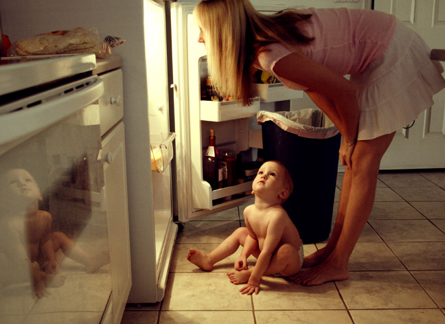 Inside the fridge