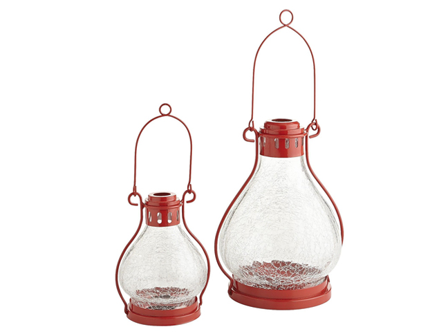 Red Crackle Lantern