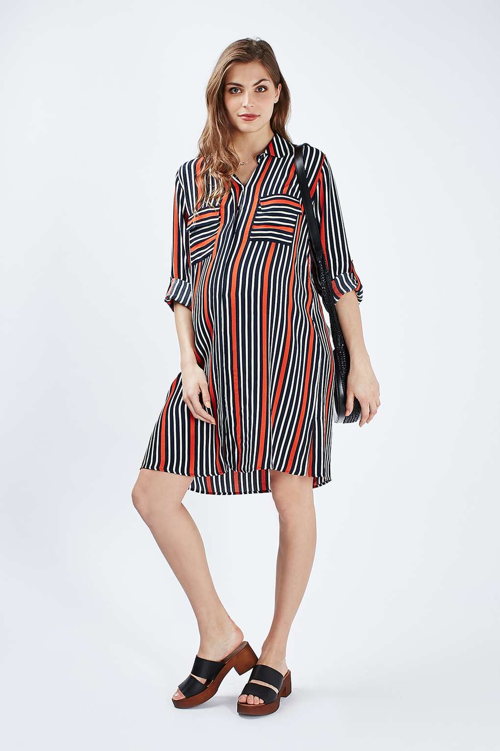 Striped Shirt Dress