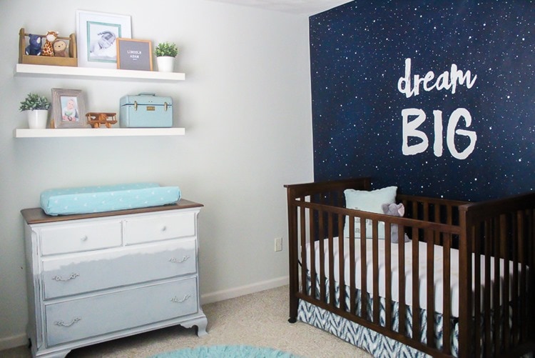 Night Sky Nursery Wall