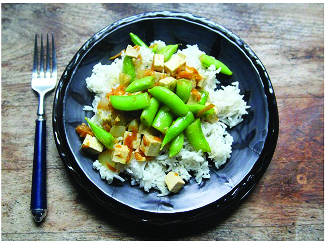 Garlic Ginger Tofu Stir Fry